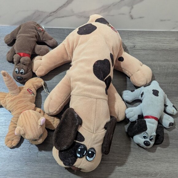 Tonka Pound Puppies & Purries Plush Lot Of 4 Collectible Dog Cat Toys Vintage 19 - Picture 4 of 10